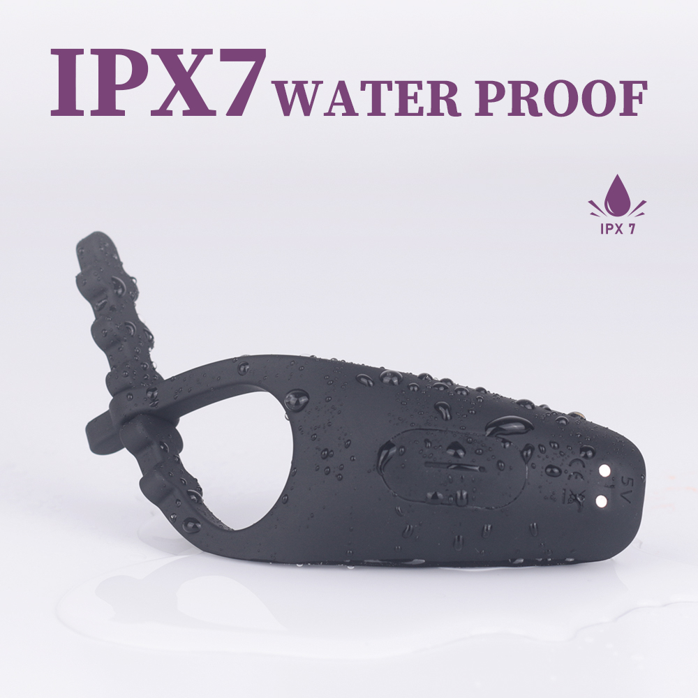 Stimulator Penis Clipp, 9 Moduri Vibratii, Silicon, USB, Negru, 15.3 cm, Guilty Toys, Nr. 5, Erotic24.ro