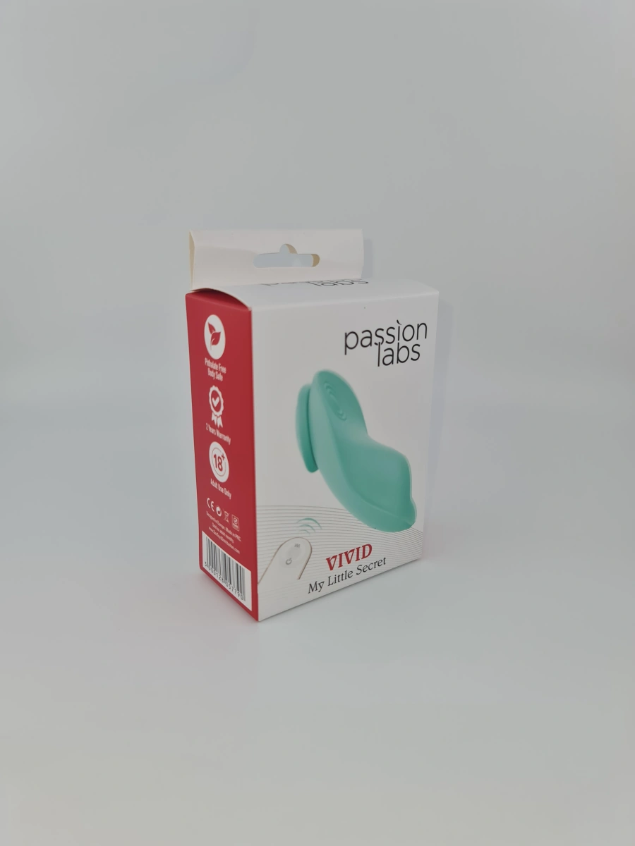 Vibrator Wearable Vivid, 9 Moduri Vibratii, Silicon, USB, Verde, 8.5 cm, Passion Labs, #6, Erotic24.ro