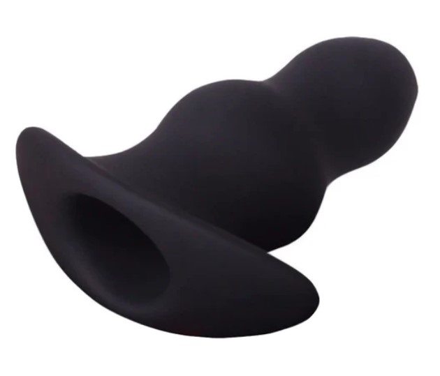 Dop Anal Dilatator, Silicon, Negru, 8.5 cm, Passion Labs, #2, Erotic24.ro