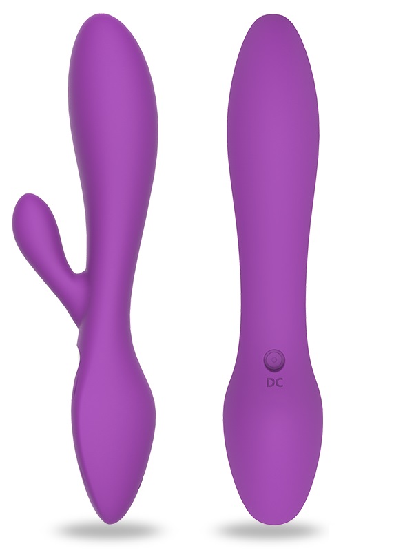 Vibrator Rabbit Breeze, 9 Moduri Vibratii, Silicon, USB, Mov, 20.1 cm, Mokko Toys, Nr. 2, Erotic24.ro
