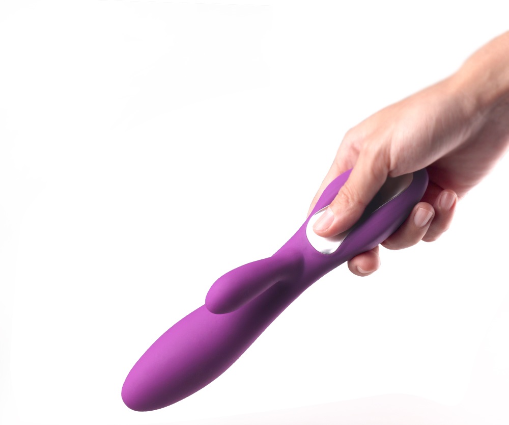 Vibrator Rabbit Breeze, 9 Moduri Vibratii, Silicon, USB, Mov, 20.1 cm, Mokko Toys, Nr. 3, Erotic24.ro