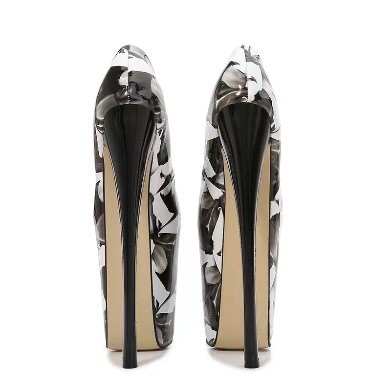 Pantofi Sexy Black-White Marime 37, Nr. 4, Erotic24.ro