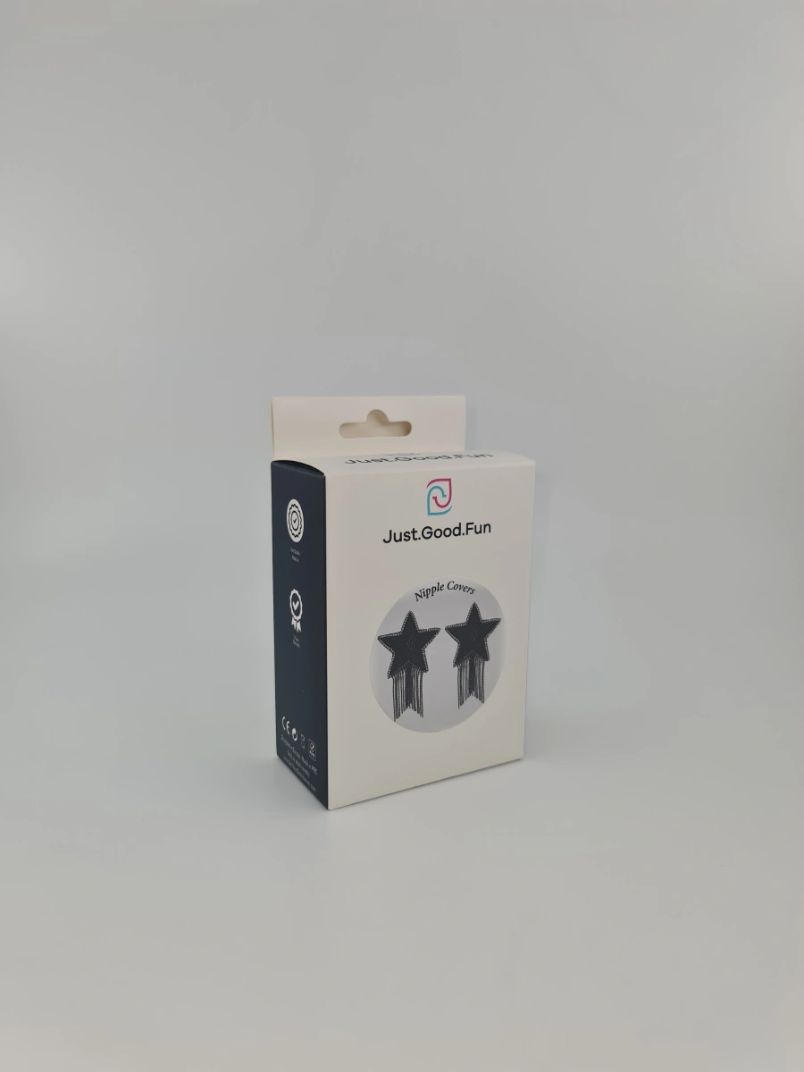 Acoperitoare Adezive Sfarcuri Brighty Stars, Negru, Nr. 2, Erotic24.ro