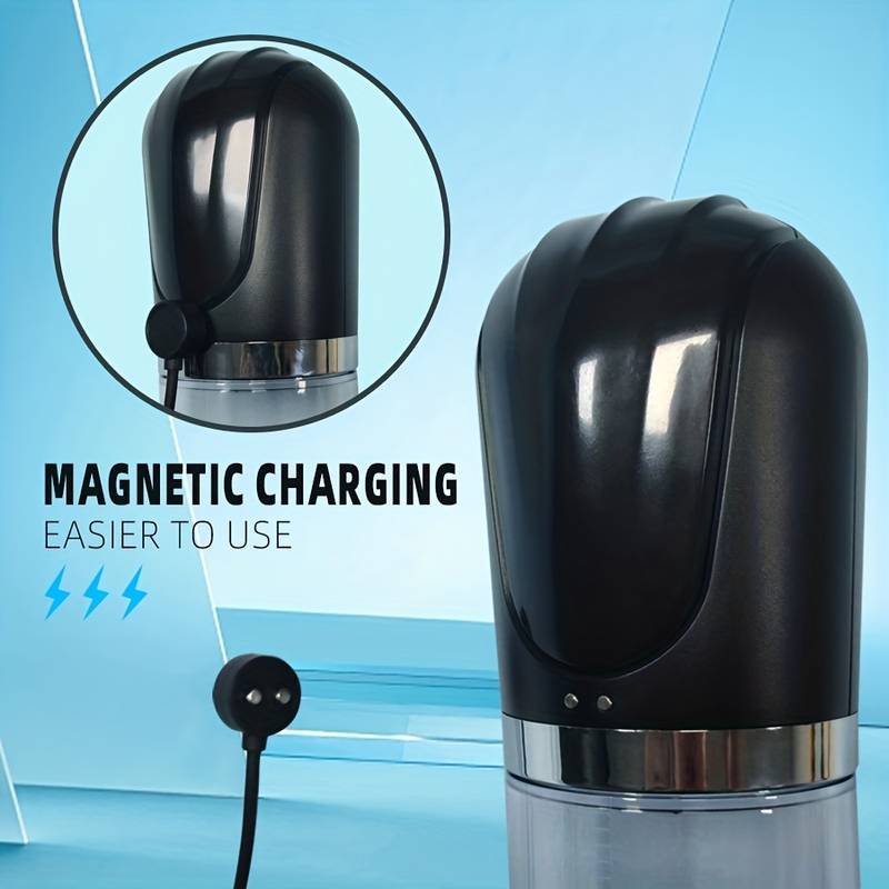 Pompa Marire Penis Bigger Man, 3 Moduri Suctiune, USB, Negru, #3, Erotic24.ro