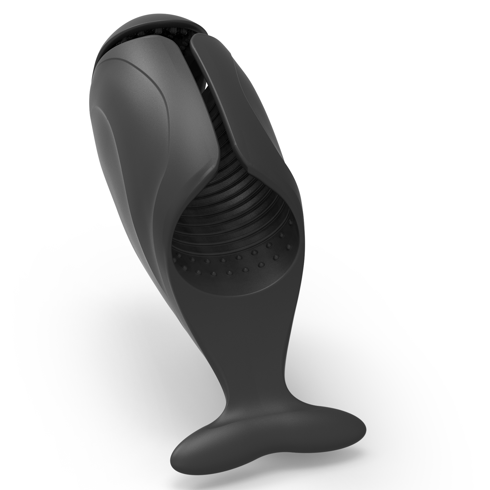 Stimulator Penis Hero, 9 Moduri Vibratii, Silicon, USB, Negru, Nr. 2, Erotic24.ro