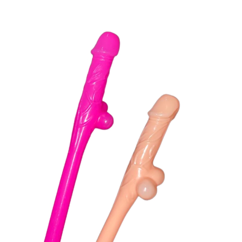 Set 10 Paie Forma Penis Mix Culori, #2, Erotic24.ro