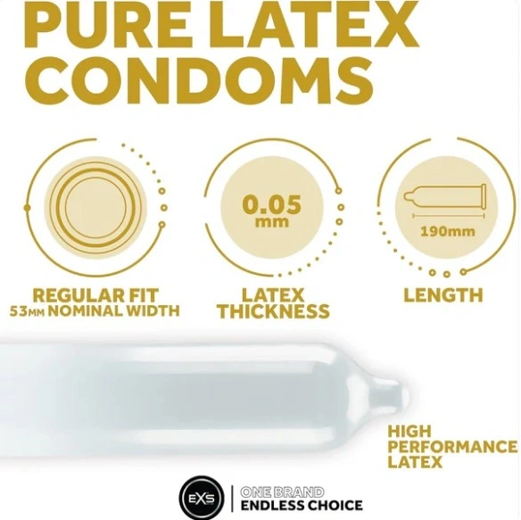 Set 48 buc Prezervative Ultrasubtiri Latex EXS Pure, #2, Erotic24.ro
