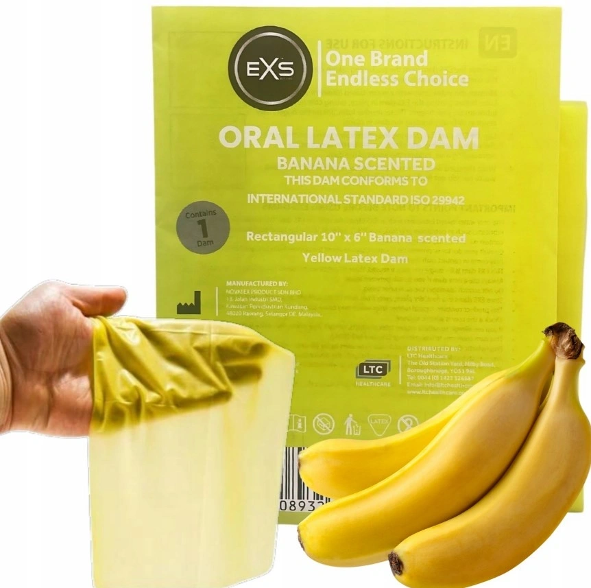 Protectie Sex Oral din Latex, Aroma Banane, #2, Erotic24.ro