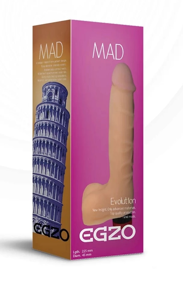 Vibrator Realist Mad Tower Multispeed Cyberskin 22.5 cm