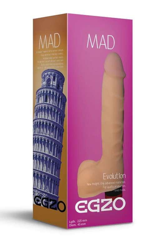 Vibrator Realist Mad Tower Multispeed Cyberskin 18.5 cm, Nr. 2, Erotic24.ro