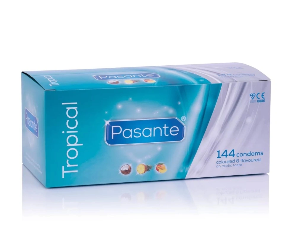 Set 144 Prezervative Pasante cu Aroma Tropical