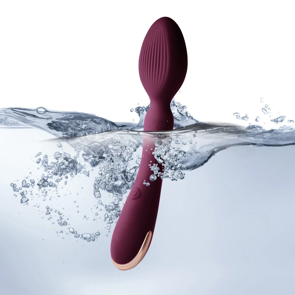 Vibrator Climaximum Aurora, 10 Moduri Vibratii, USB, Silicon, Burgundy, 23.5 cm, #3, Erotic24.ro