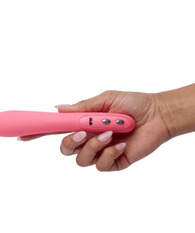 Vibrator ILY Wand pentru Punctul G, 10 Moduri Vibratii, Functie Incalzire, Silicon, USB, Roz, 17.5 cm, #4, Erotic24.ro