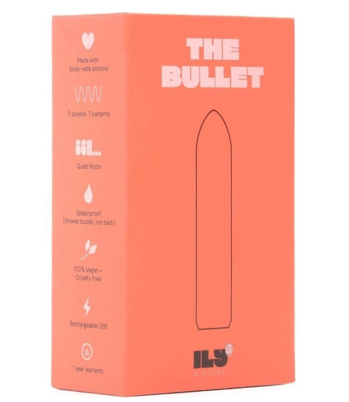 Glont Vibrator ILY, 10 Moduri Vibratii, Silicon, USB, Roz, 10 cm, Nr. 6, Erotic24.ro