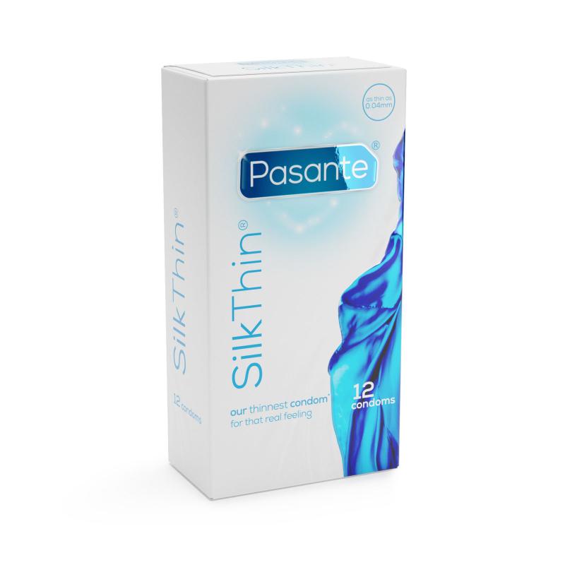 Set 12 Prezervative Pasante Silk Thin Condoms