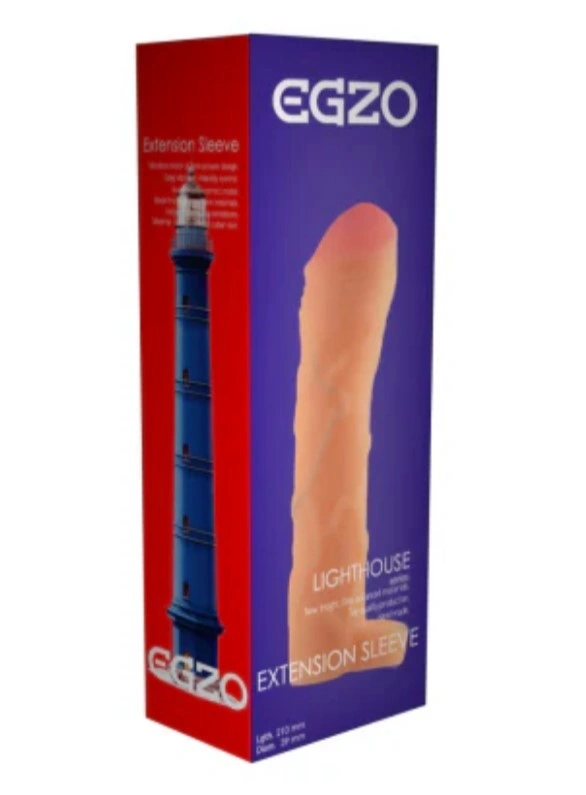 Prelungitor Penis Lighthouse, TPE, Natural, 15 cm, #2, Erotic24.ro
