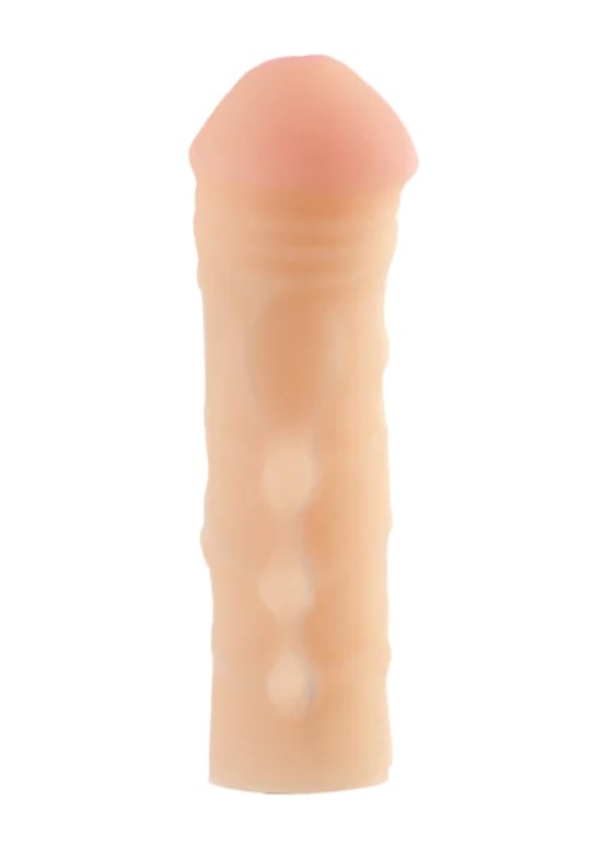 Prelungitor Penis Lighthouse +3 cm, Cyberskin, Natural, 16 cm, #3, Erotic24.ro