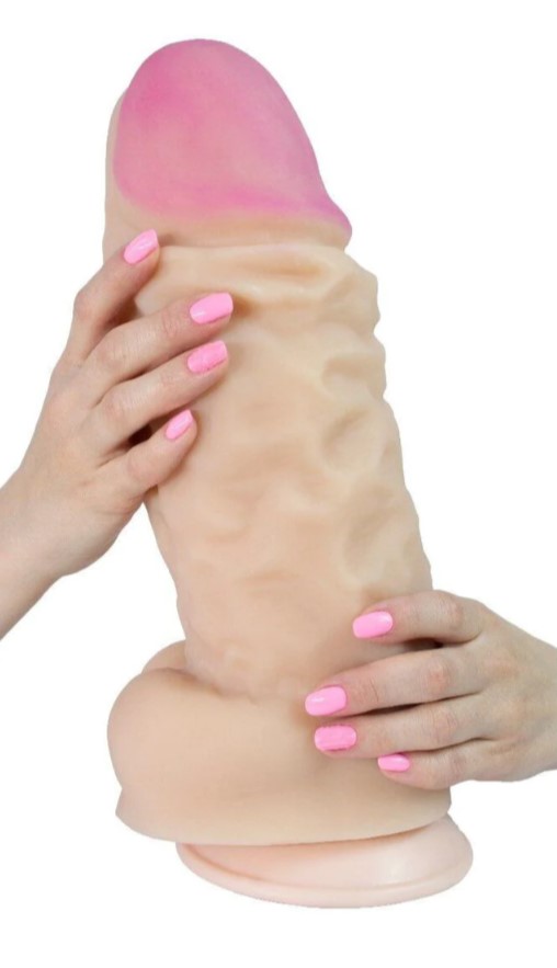 Dildo Realist Gigant Soft Cyberskin Natural 35 cm, Nr. 2, Erotic24.ro