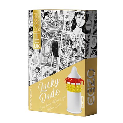 1 Prezervativ Latex Lucky Dude Medium Material, #3, Erotic24.ro