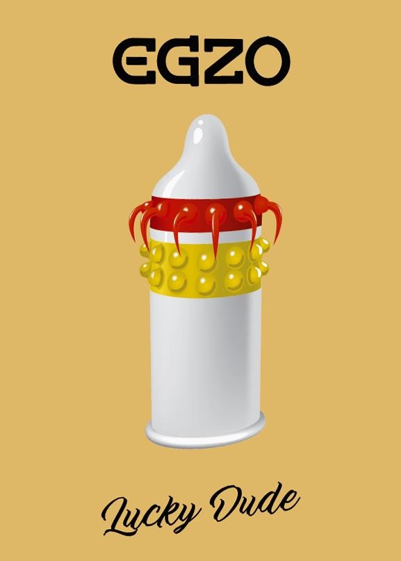 1 Prezervativ Latex Lucky Dude Medium Material, #2, Erotic24.ro