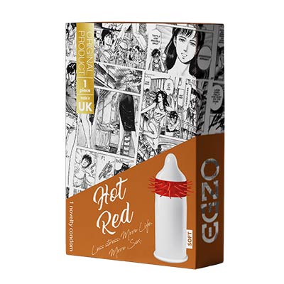 1 Prezervativ Latex Hot Red Soft Material, #2, Erotic24.ro