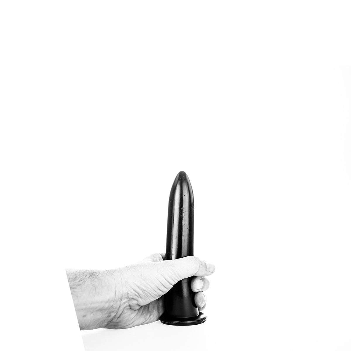 Dildo All Black PVC Negru 20 cm, #3, Erotic24.ro