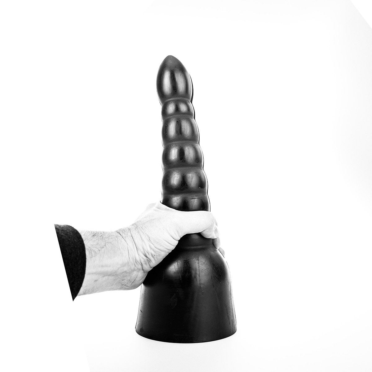 Dop Anal All Black PVC 34 cm, #3, Erotic24.ro