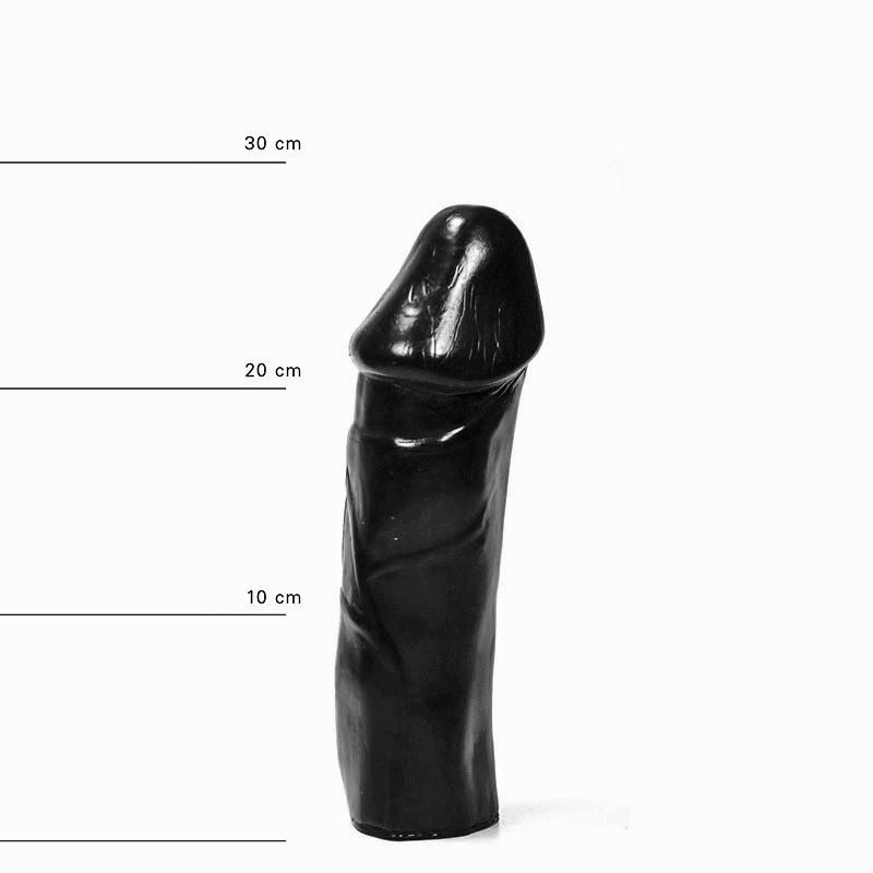 Dildo All Black PVC 28 cm, #6, Erotic24.ro