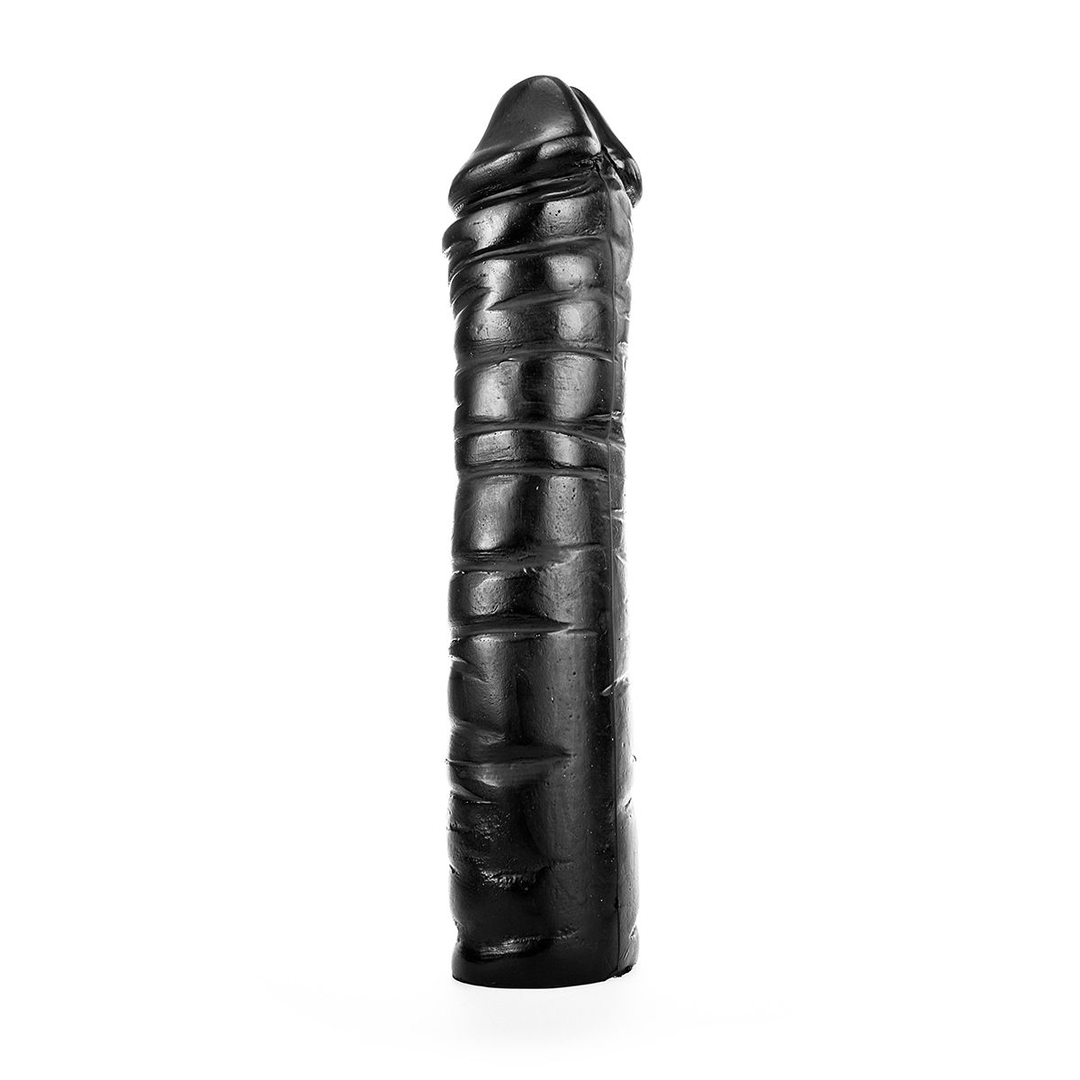 Dildo All Black PVC Negru 38 cm