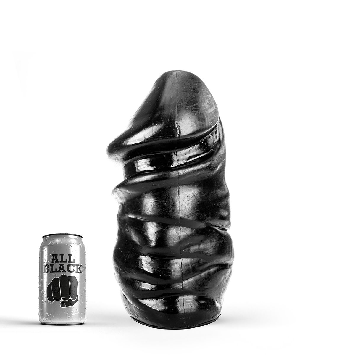 Dildo Realist All Black PVC 33 cm, Nr. 2, Erotic24.ro