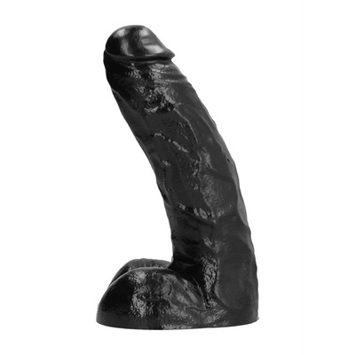 Dildo Realist All Black PVC Negru 27 cm