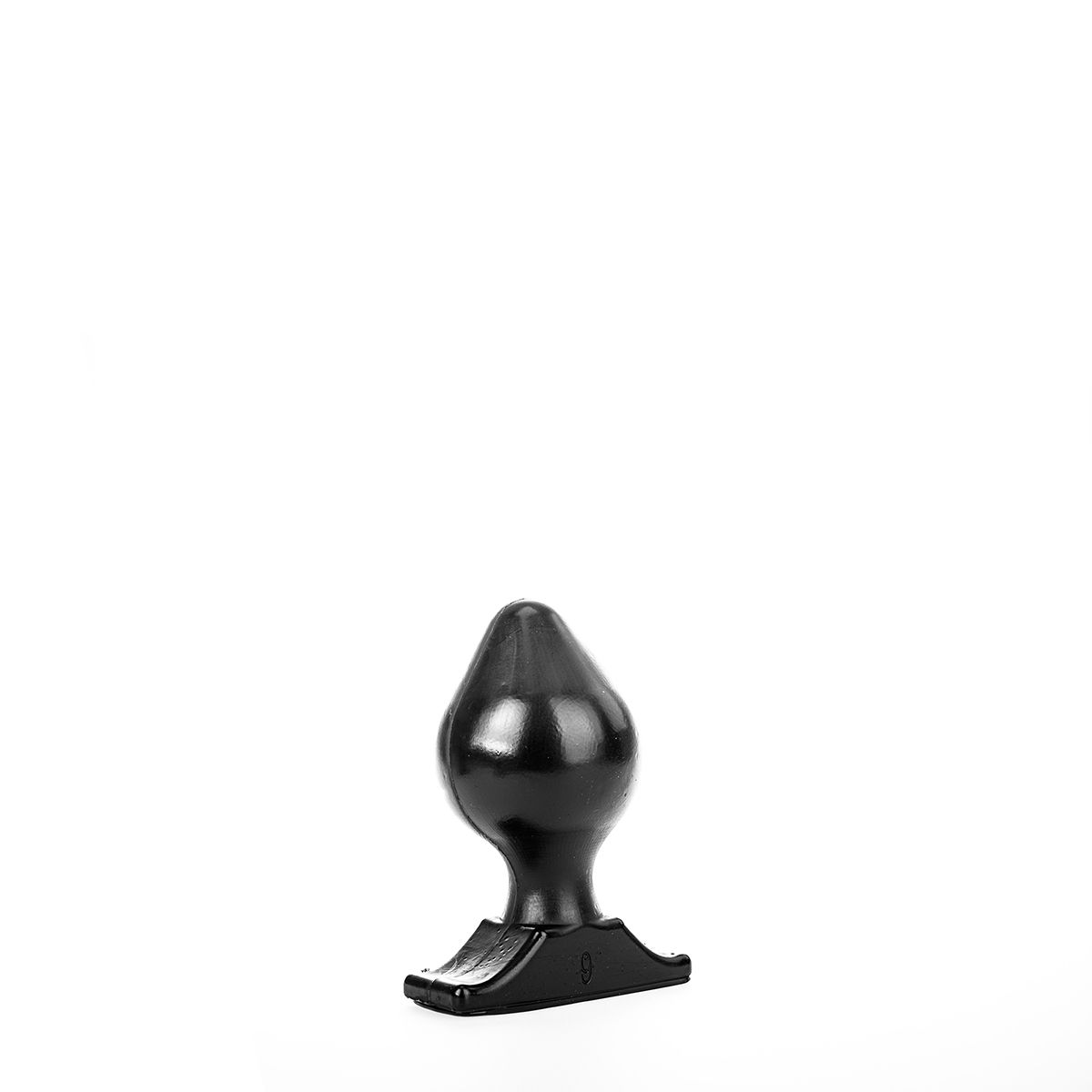 Dop Anal Cors All Black PVC 18 cm, #2, Erotic24.ro