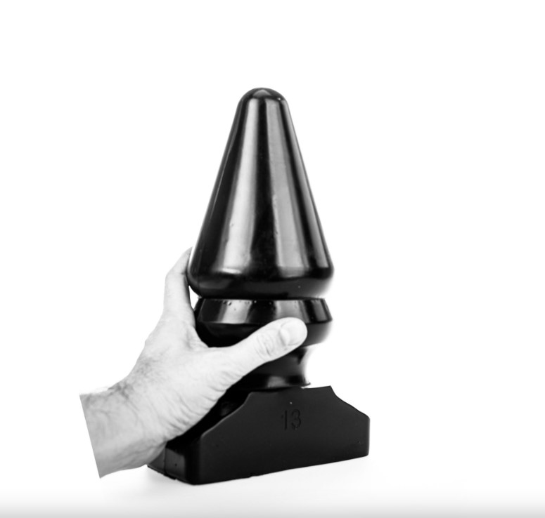 Dop Anal All Black PVC 30 cm, #5, Erotic24.ro