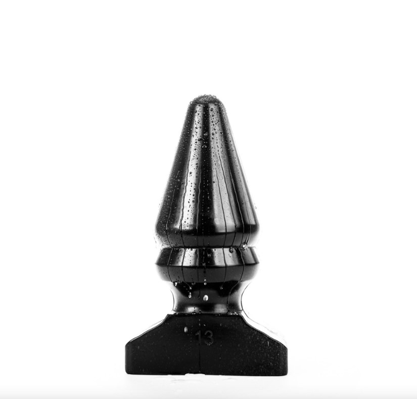 Dop Anal All Black PVC 30 cm, #2, Erotic24.ro