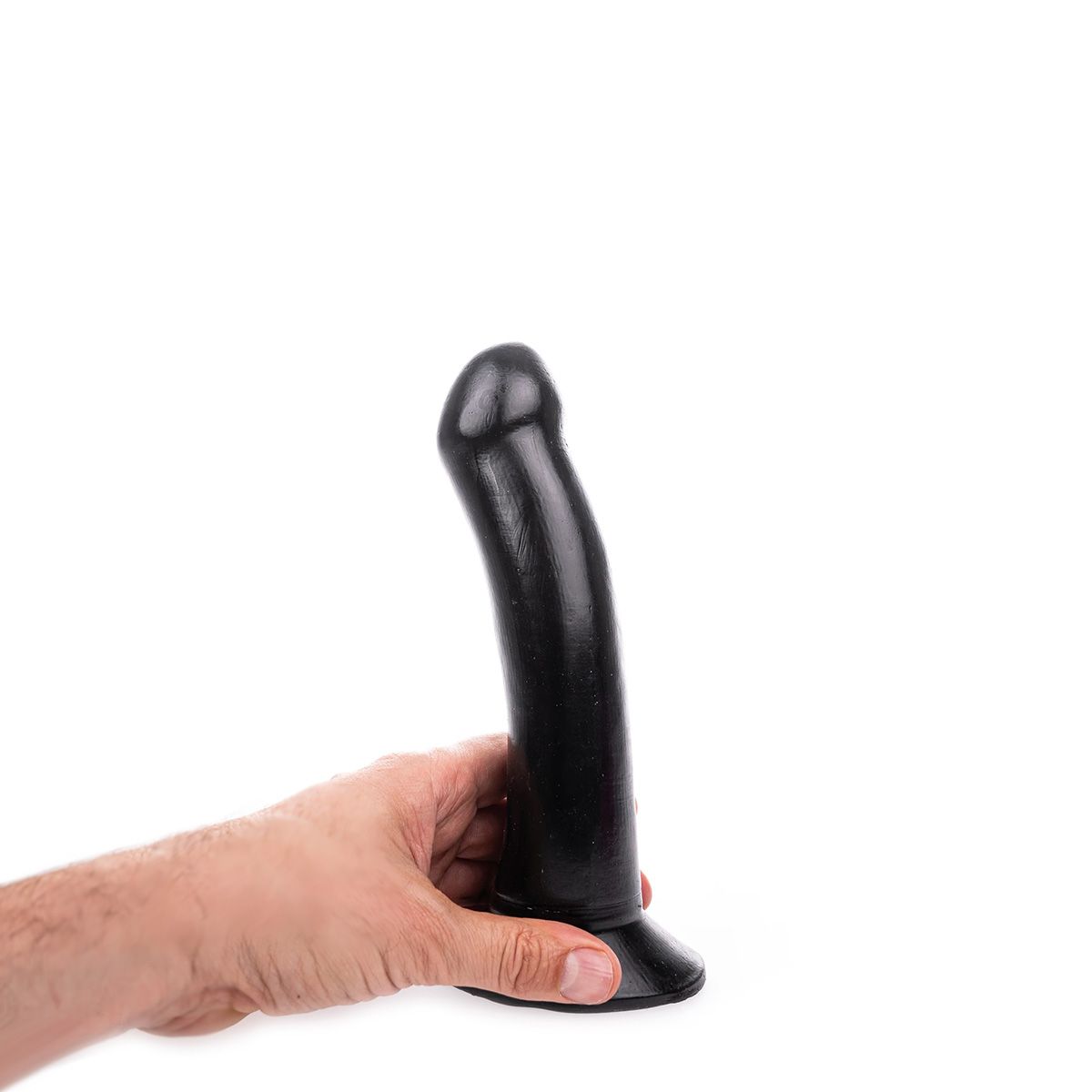 Dildo Bugzy Hung System PVC Negru 22 cm, #5, Erotic24.ro