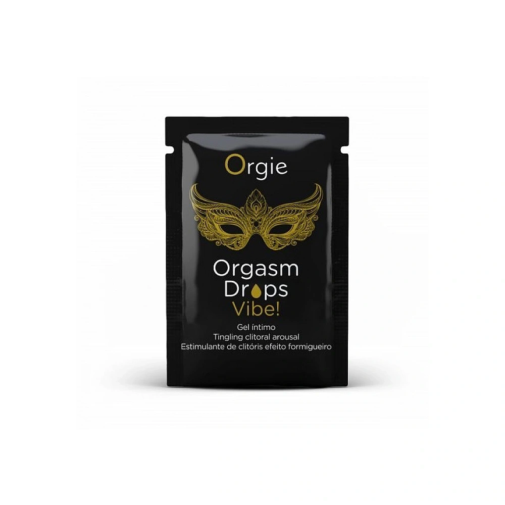 Gel Intim Kissable cu Efect de Vibratii pentru Stimulare Clitoridiana Orgasm Drops Vibe!, 1 ml, #1, Erotic24.ro