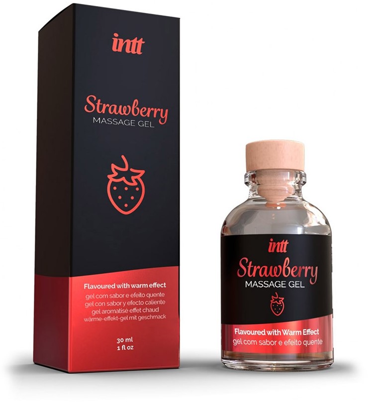 Gel de Masaj cu Efect de Incalzire Aroma Capsuni 30 ml, Nr. 2, Erotic24.ro