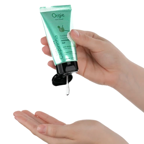 Gel Intim Kissable pe Baza de Apa Lube Tube Cocktail Caipirinha, 50 ml, #4, Erotic24.ro
