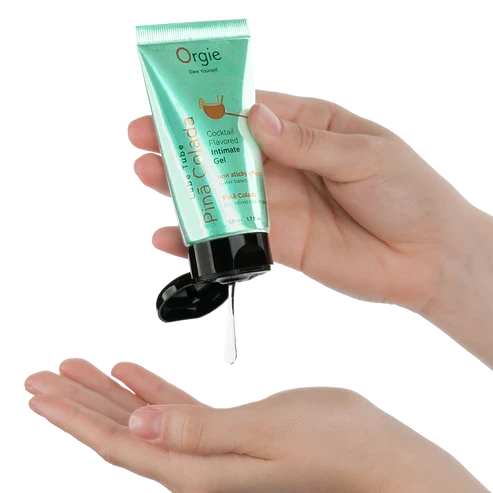 Gel Intim Kissable pe Baza de Apa Lube Tube Cocktail Pina Colada, 50 ml, #4, Erotic24.ro