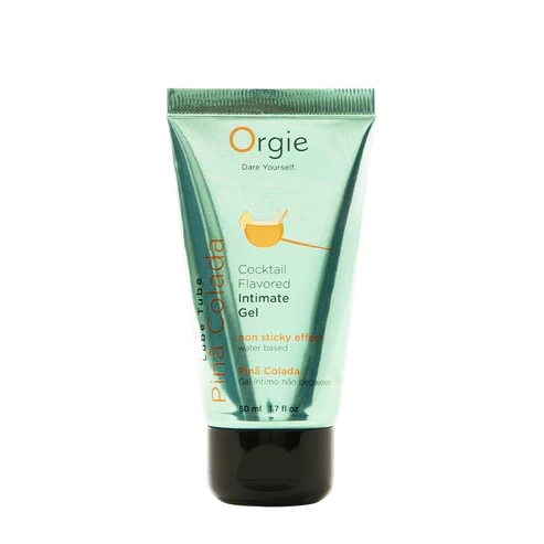 Gel Intim Kissable pe Baza de Apa Lube Tube Cocktail Pina Colada, 50 ml, #1, Erotic24.ro