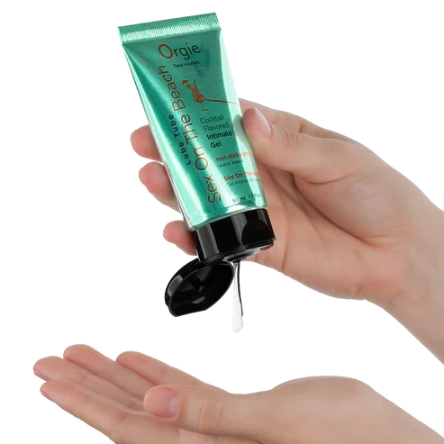 Gel Intim Kissable pe Baza de Apa Lube Tube Cocktail Sex On The Beach, 50 ml, #4, Erotic24.ro