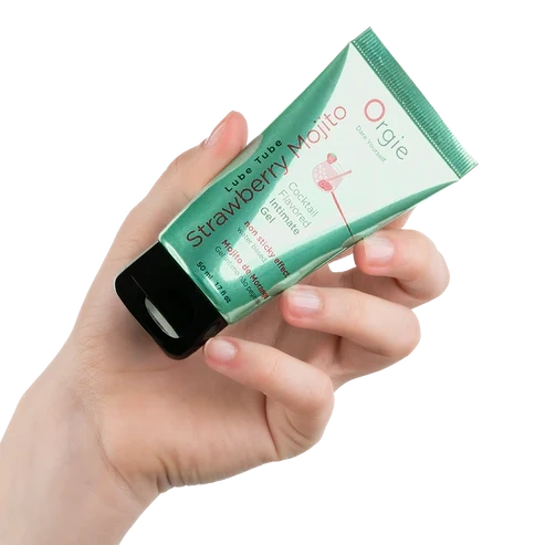 Gel Intim Kissable pe Baza de Apa Lube Tube Cocktail Strawberry Mojito, 50 ml, #3, Erotic24.ro