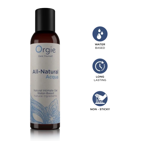 Gel Intim Natural pe Baza de Apa All-Natural Acqua, 150 ml, #2, Erotic24.ro