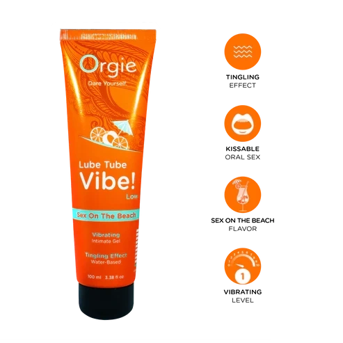 Gel Intim Lube Tube Vibe! Low Sex On The Beach, 100 ml, Nr. 2, Erotic24.ro