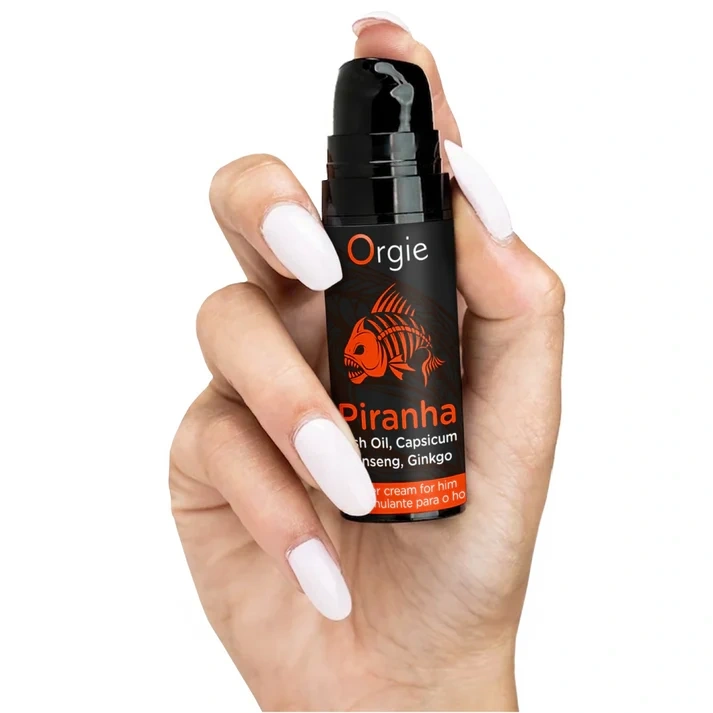 Crema pentru Erectie Piranha Power Cream, 15 ml, Nr. 3, Erotic24.ro