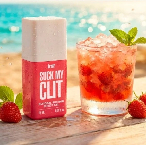 Gel Stimulator Suck my Clit Aroma Capsuni, 15 ml, Nr. 3, Erotic24.ro