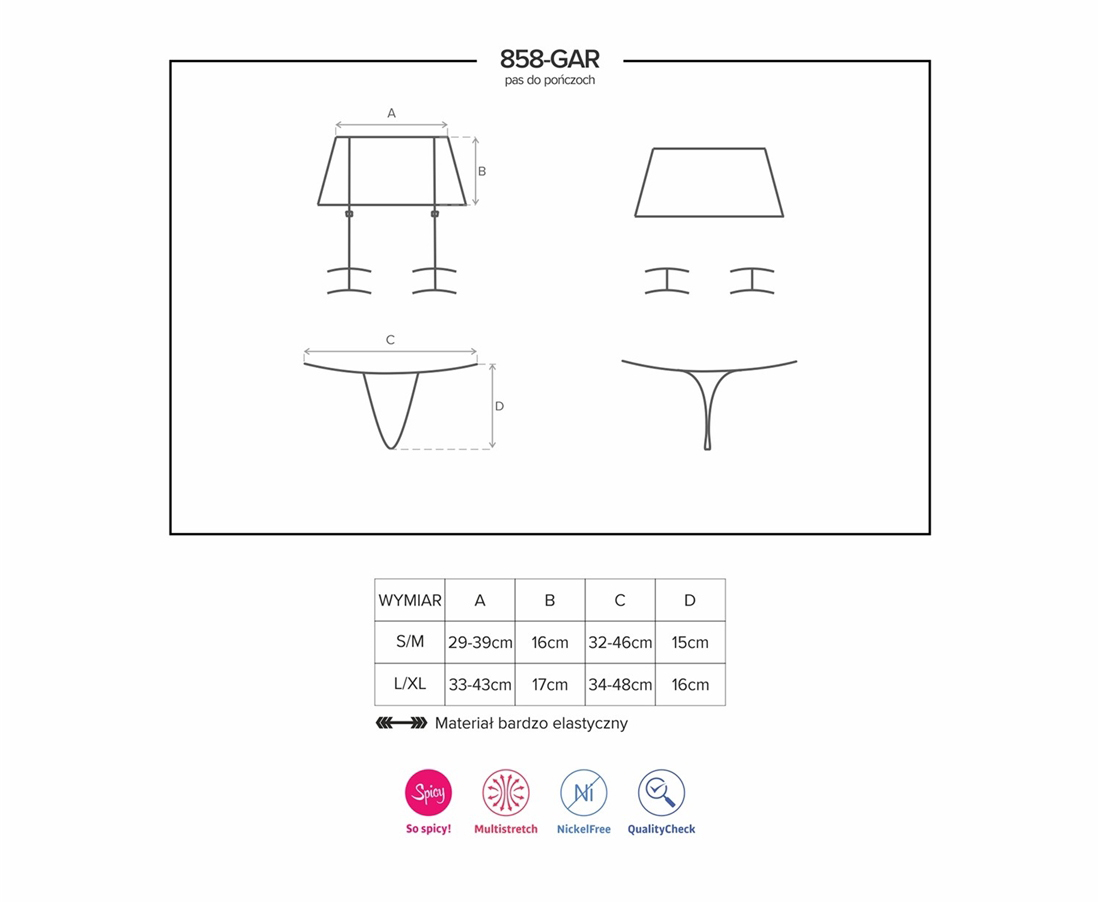 Porjartier Beth Negru S/M, #3, Erotic24.ro