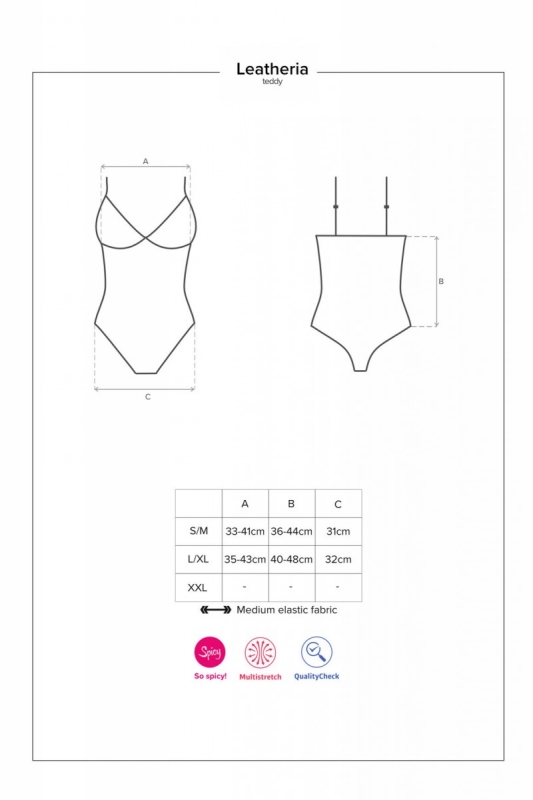 Body Leatheria Negru S/M, Nr. 3, Erotic24.ro