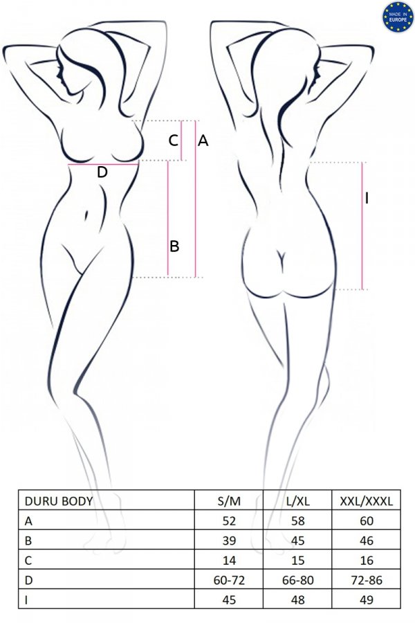 Body Duru din Tulle, Negru, S/M, #3, Erotic24.ro