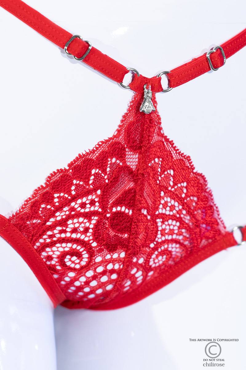 Bikini Sexy Ajustabili Dantela Rosie S/M, Nr. 4, Erotic24.ro